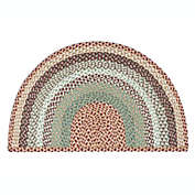 Earth Rugs SC-413 Home Decorative Large Rug Slice 24" x 39" - Buttermilk/Cranberry