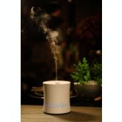 Sunpentown Ultrasonic Aroma Diffuser/Humidifier with Ceramic Housing - White