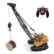 Top Race 12 Channel Rc Remote Control Construction Crane Tractor With Lights And Sounds