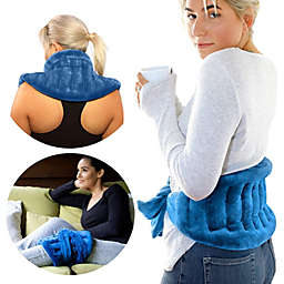 Purple Moon Collection Extra Large Microwavable Heat Wrap with Extra Long Straps for Lower Back Relief, Heated Neck and Shoulder Wrap   Cold or Moist Heat Pack 10
