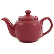 Amsterdam 2 Cup Teapot - Burgundy - Pack Size Option - Case of 24 by English Tea Store
