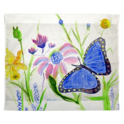 Betsy Drake Betsy's Blue Morpho Outdoor Wall Hanging 24x30