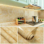 Kitcheniva Wallpaper Self Adhesive Yellow Marble Granite 24"x9.8ft