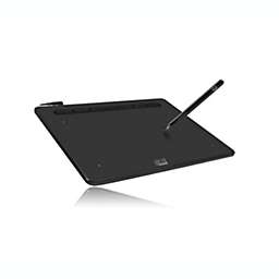 Adesso - Graphic Tablet CyberTablet K8 8in x 5in Stylus with Artrage Lite Software 8192 Pressure Sensitivity Levels PC/Mac - Black (CYBERTABLET K8)