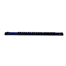 Industro 3Pcs Aluminum Socket Holder Organizer Tray - Blue/Black, 1/4
