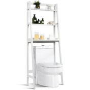 Slickblue 3-Shelf Over-The-Toilet Storage Organizer Rack-White