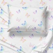 Saturday Park Ombre Butterflies 100% Organic Cotton Sheet Set