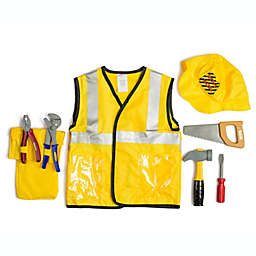 Dress Up America Construction Worker Role Play Dress Up Set - Play Costume for Boys and Girls - Ages (3-7)