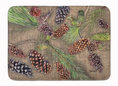 Details about   Pine cone fingertip towel handmade accent brown or green 