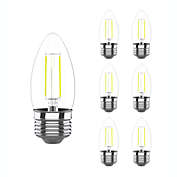 Viribright 75 Watts Equivalent LED Light Bulb / BR40 Shape / E26 Base / Dimmable / 8 Pack - 2700K