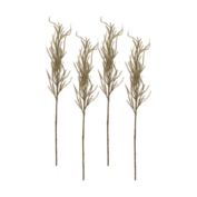 Melrose Set of 4 Brown Flocked Pampas Sprays 31"