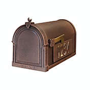Special Lite Products SCB-1015-MP-CP Berkshire Curbside Mailbox with Side Numbers - Copper