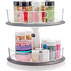 Alternate image 0 for Juvale 2-Tier Kitchen Turntable Spice Organizer for Cabinet, Pantry, Countertop (11.2 x 14 In)