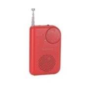 Proscan - Portable AM/FM Radio, 3.5mm Input, Red