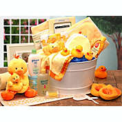 GBDS Bath Time Baby New Baby Basket-Yellow - baby bath set new baby gift basket - baby gift basket