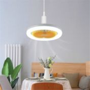 Infinity Merch Modern Led Ceiling Fan W/ Light Adjustable Remote Control White