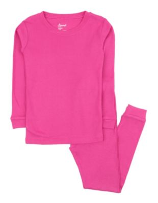 Leveret Kids Two Piece Cotton Pajamas Solid