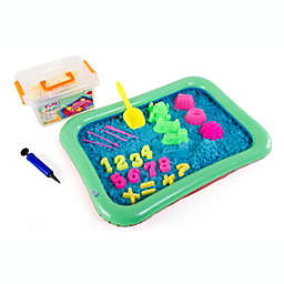 Play Sand Kit - 32 Pc Play Sand Sensory Toy with 3.3lbs of Colored Magic Play Sand