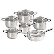 Berlinger Haus 12-Pieces Stainless Steel Cookware Set Steel Collection