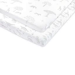 "Bubo Baby Pack and Play Fitted Sheet, Portable Pack N Plays Mini Crib Sheets, 2 Pack Play Sheets, 100% Jersey Cotton Playard Sheets "