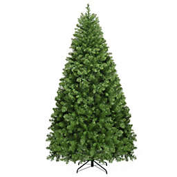 Slickblue Pre-Lit Artificial PVC Christmas Tree with LED Lights and Stand-7 ft