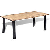 vidaXL vidaXL Dining Table Solid Acacia Wood 66.9x35.4
