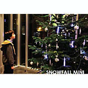 Kurt Adler Set of 5 White LED Snowfall Single Sided Icicle Christmas Light Tubes 32&#39;