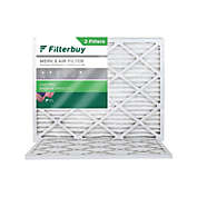 FilterBuy 20x23x1 MERV 8 Pleated HVAC AC Furnace Air Filters (2-Pack)
