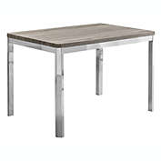 Contemporary Home Living 47.5&quot; Silver and Brown Contemporary Rectangular Dining Table