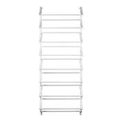 Lexi Home Shoe Rack - 24 Pair Over the Door White  8 Tier - White