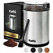 Kaffe Electric Coffee Grinder - 14 Cup (3.5oz) with Cleaning Brush. Easy On/Off. Perfect for Coffee, Spices, Nuts, Herbs, Corn (Stainless Steel)