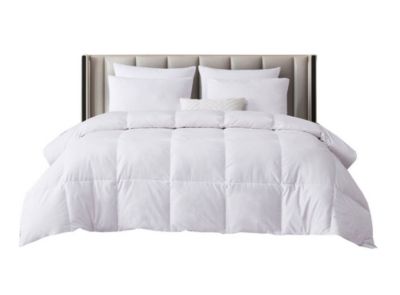 Beautyrest 233 Thread Count 500 Fill Power Tencel & Cotton Blend Feather And Down Fiber Comforter 90" x 90" White Full/Queen 11.09 Lb - All Seasons