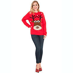 Rubie's Red Reindeer Sweater Adult Costume