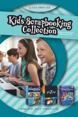 Kids Scrapbooking Collection - Creativity Collection 2 piZap Pro and PrintMaster Platinum v8 Bundle