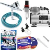 PointZero Multi-purpose Airbrush Kit with Compressor Crafts Hobby Art Cake Decorating