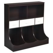 Hivago Freestanding Combo Cubby Bin Storage Organizer Unit W/3 Baskets