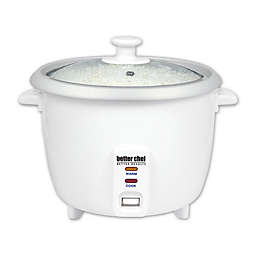 Better Chef IM-400 8-Cup (16-Cups Cooked) Automatic Rice Cooker in White