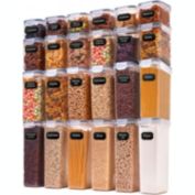 Cheer Collection Air Tight Food Storage Container, 24 Pack