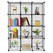 Infinity Merch 12-Cube Wire Organizer Storage Shelves