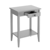 Idealhouse 18.1 in. Rectangular Wood End Table with 1-Drawer
