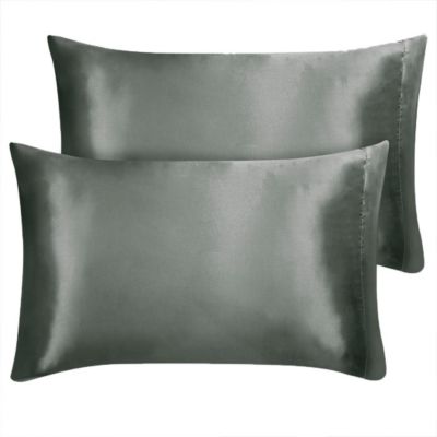 Hotel Satin Luxury Pillowcase 2 Pack Silky Pillow Cases for Hair and Skin 