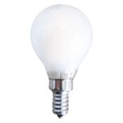 Signature Home Collection Set of 3 White Frosted LED Light Bulbs with E12 Socket Base 3"