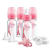 Dr. Brown&#39;s 14 Piece Options+ Preemie & Newborn Anti-Colic Baby Bottle Set, Pink