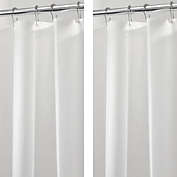 mDesign Wide PEVA Shower Curtain Liner for Bath, 72" x 84", 2 Pack - Frost