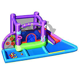Costway-CA Inflatable Water Slide Castle without Blower