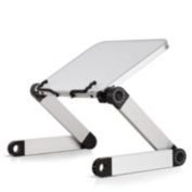RAINBEAN 14 in. White Foldable And Portable Mini Desk Stand