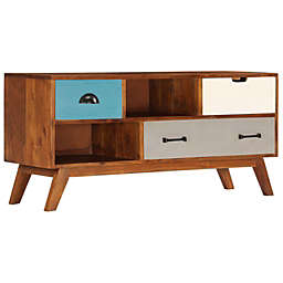 vidaXL TV Cabinet with 3 Drawers 43.3