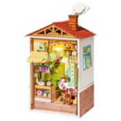 Robotime DIY Mini Doll House with Furniture - Sweet Jam Shop - Wooden Miniature Kits - Birthday Gift For Children, Girls