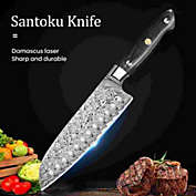Kitcheniva 6.9inch Santoku Kitchen Chef Knife Japanese VG10