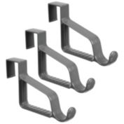 mDesign Over Door Hanging Storage Organizer Rack, Valet Hook